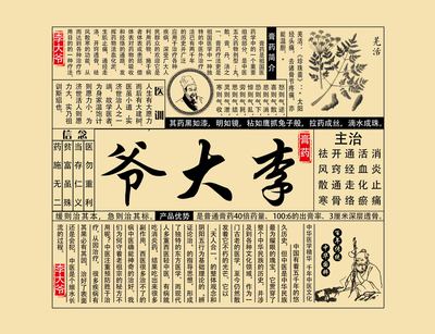 膏药外包装大全