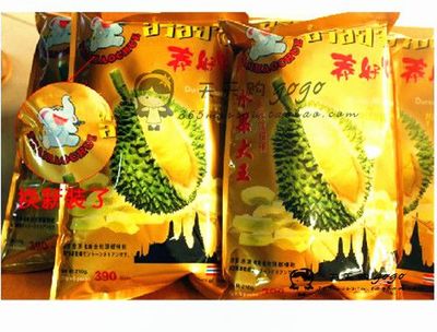 榴莲干蓝色包装