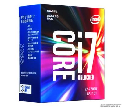 i7 7700k 包装