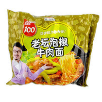 统一老坛泡椒牛肉面新包装