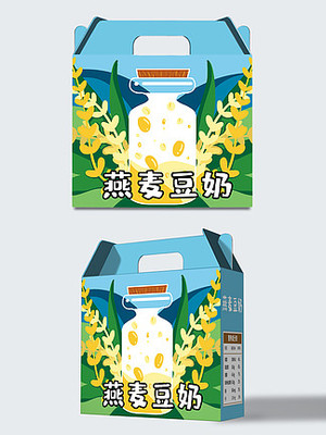 豆奶纸盒包装好的