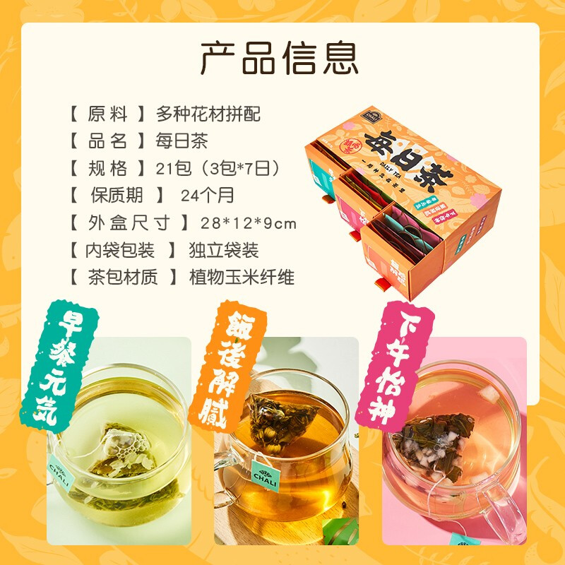 花茶用玻璃包装